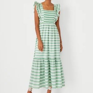 NEW with tags striped ruffle flare dress - Size 6